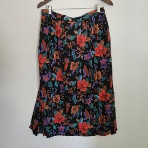 Sag Harbor Vintage Floral Midi Skirt size 3XL